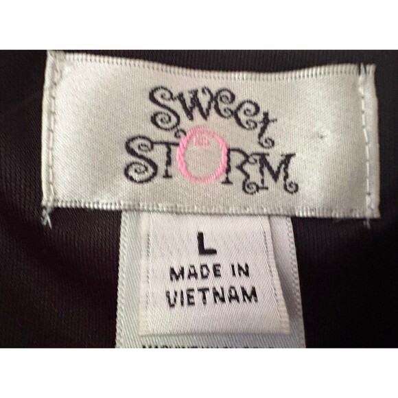 Sweet Storm Women / Junior Orange Boho Tie Waist Dress, Medium - Picture 7 of 8